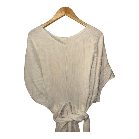 Suunday Cotton Gauze Dolman Dress Eggnog XL - Picture 5 of 9